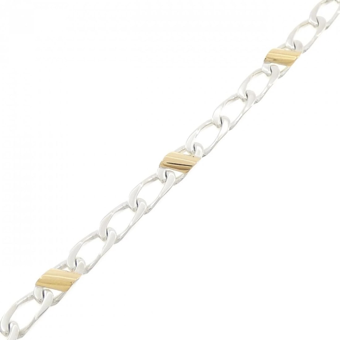 TIFFANY & CO. 925/750YG BRACELET: TIFFANY & Co. 925/750YG Bracelet Brand: TIFFANY&Co. Type: TIFFANY & Co. Bracelet Material: 925Silver/750Yellow Gold, Color: Silver Yellow Gold Size: Actual Size Max width approx.: 5.7mm Size 19cm