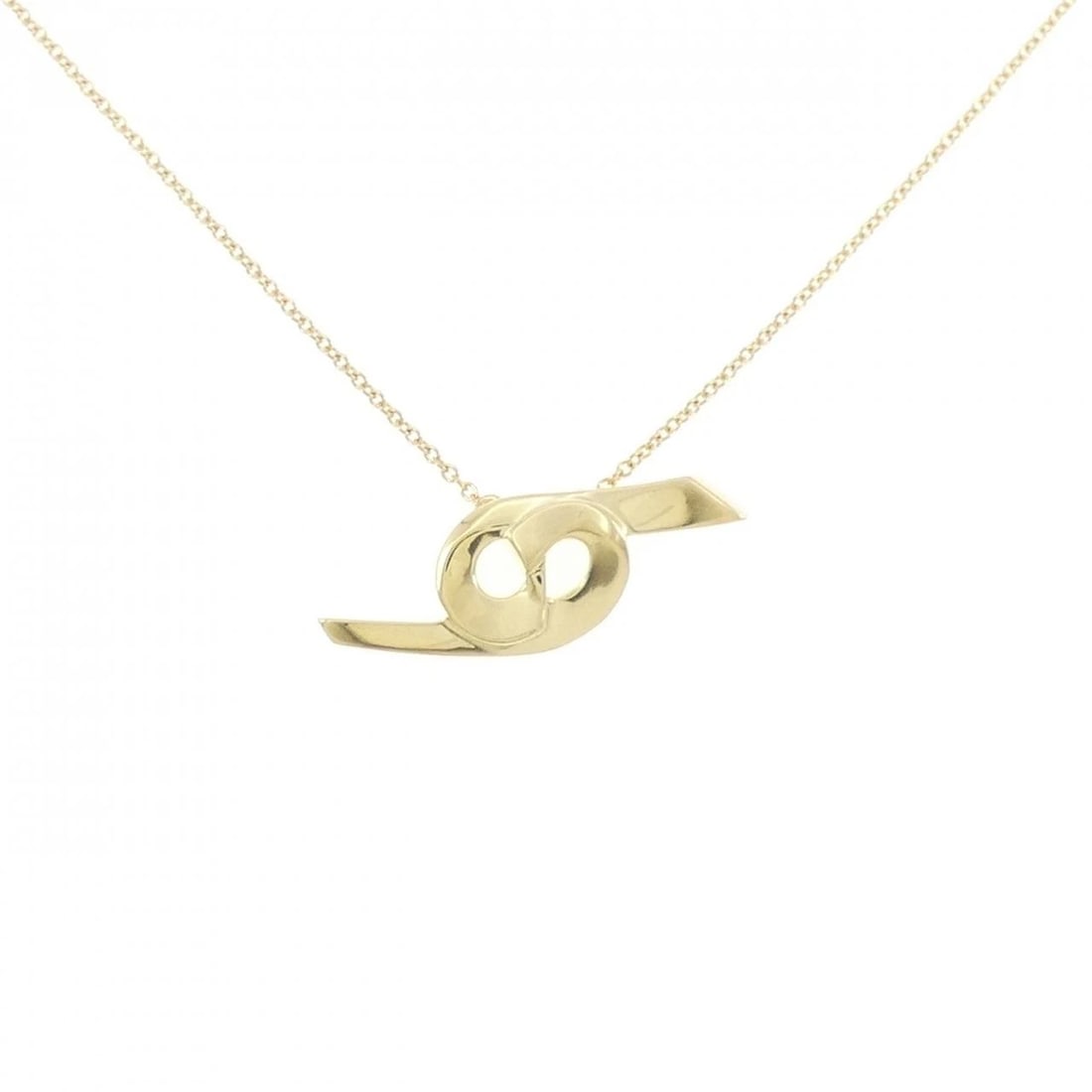 TIFFANY&CO. 750YG NECKLACE: TIFFANY&Co. 750YG Necklace Brand: TIFFANY&Co. Type: TIFFANY&Co. Necklace Material: 750 Yellow Gold, Color: Yellow Gold Size: Pendant length approx. x width approx.: 9.5mmx25.8mm Chain maximum width