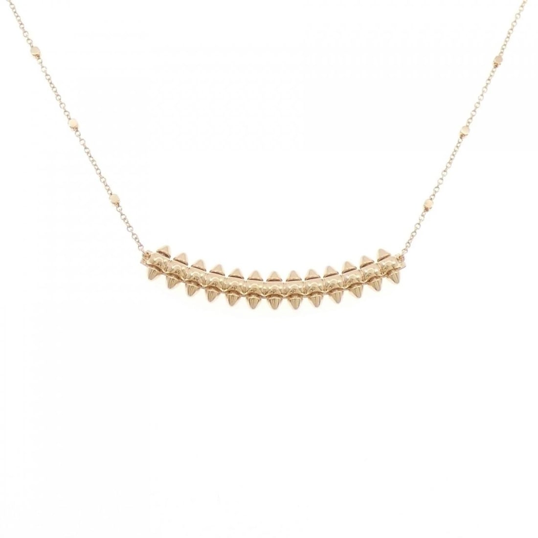 CARTIER CRUSH SMALL NECKLACE: Cartier Crush Small Necklace Brand: CARTIER Type: Cartier Necklace Material: 750 Pink Gold , Color: Pink Gold Size: Actual Size Pendant length approx. x width approx.: 6.4mmx41.0mm Chain maximum