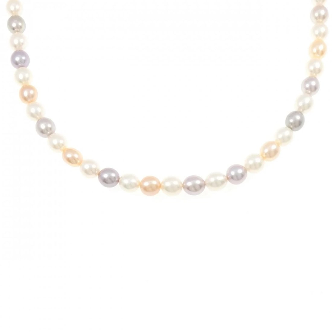 TASAKI FRESHWATER PEARL NECKLACE: TASAKI Freshwater Pearl Necklace Brand: TASAKI Type: Tasaki Necklace Material: silver, Main Stone/Creation Freshwater Pearls Color: silver Size: Actual Size Chain maximum width approx.: 6.0mmSize