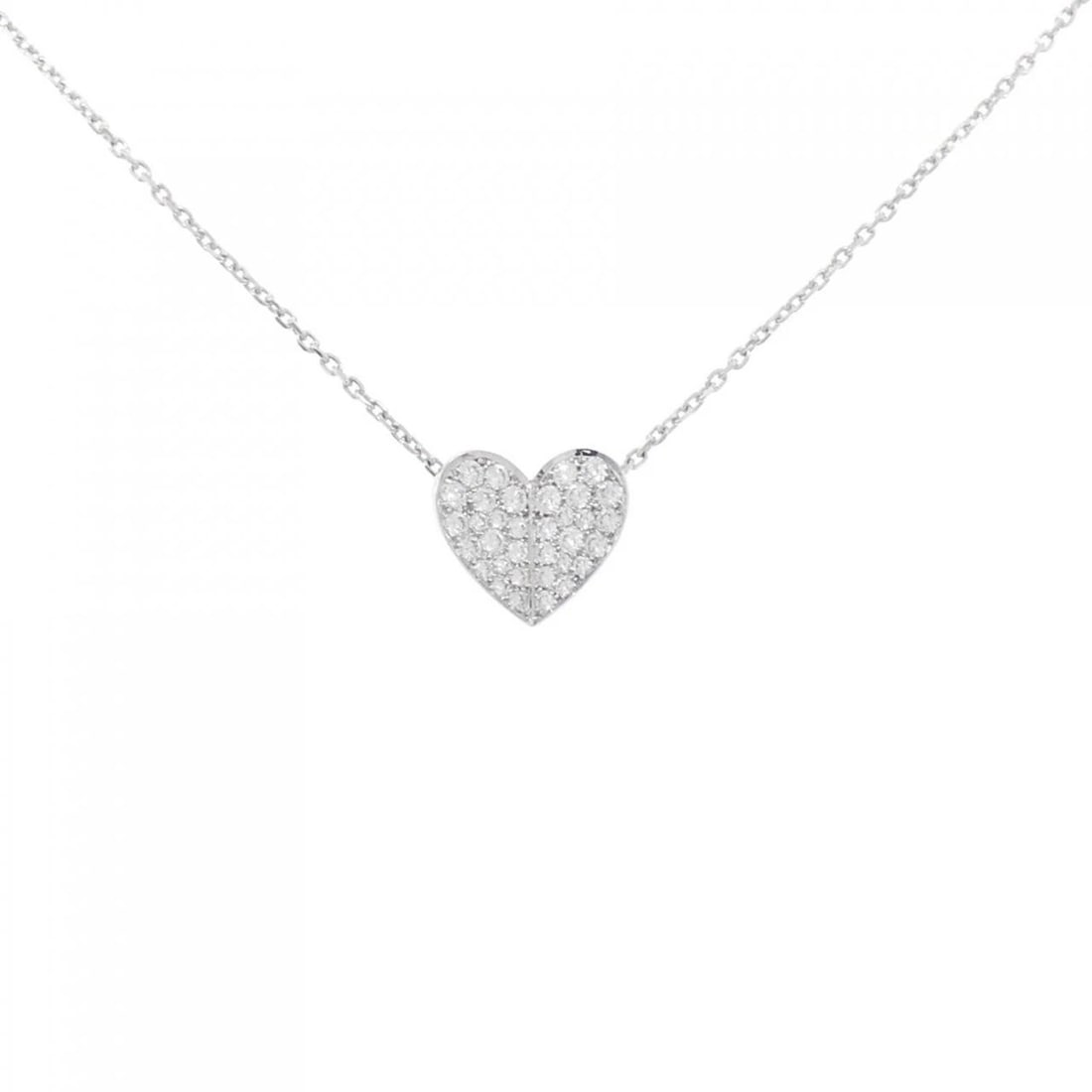 VAN CLEEF & ARPELS FRIVOLE HEART NECKLACE: Van Cleef & Arpels Frivole Heart Necklace Brand: Van Cleef & Arpels Type: Van Cleef & Arpels Necklace Material: 750 White Gold, Main Stone/Creation Natural Color: White Gold Size: Actual Size Pendant 