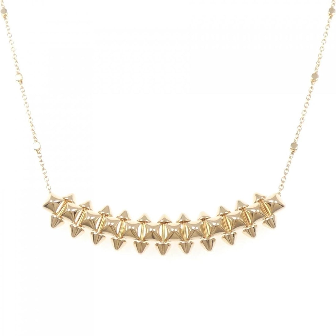 CARTIER CRUSH MEDIUM NECKLACE: Cartier Crush Medium Necklace Brand: CARTIER Type: Cartier Necklace Material: 750 Pink Gold , Color: Pink Gold Size: Actual Size Pendant length approx. x width approx.: 7.6mmx42.9mm Chain maximum widt