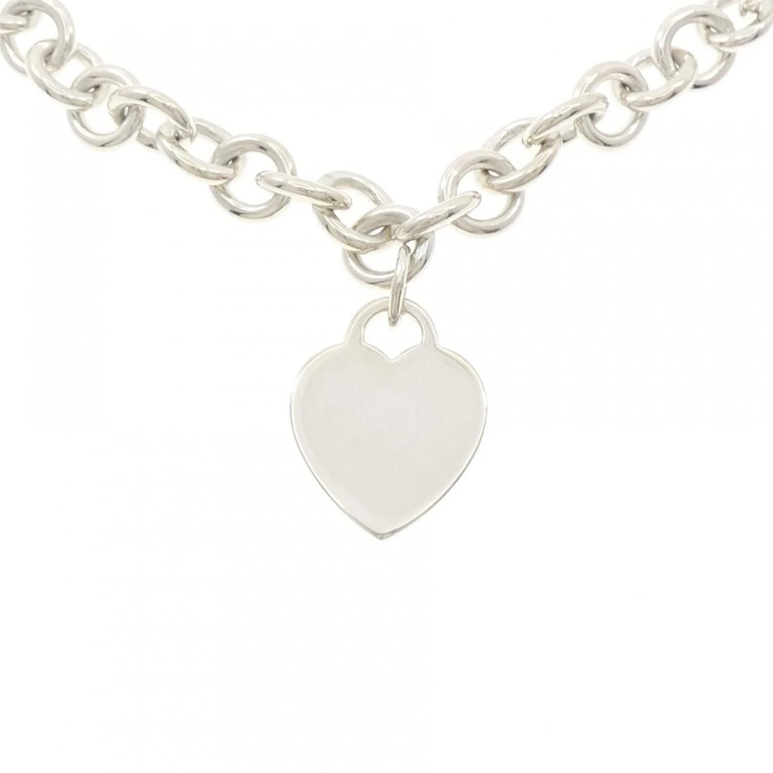 TIFFANY&CO. HEART TAG NECKLACE: TIFFANY&Co. Heart Tag Necklace Brand: TIFFANY&Co. Type: TIFFANY&Co. Necklace Material: 925Silver, Color: Silver Size: Actual Size Pendant length approx. x width approx.: 39.3mmx20.6mm Chain maximum wi