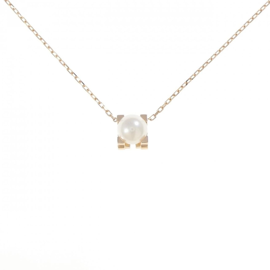 CARTIER C DE CARTIER NECKLACE: Cartier C de Cartier Necklace Brand: CARTIER Type: Cartier Necklace Material: 750 Pink Gold , Main Stone/Creation Akoya Pearl Color: Pink Gold Size: Actual Size Pendant length approx. x width