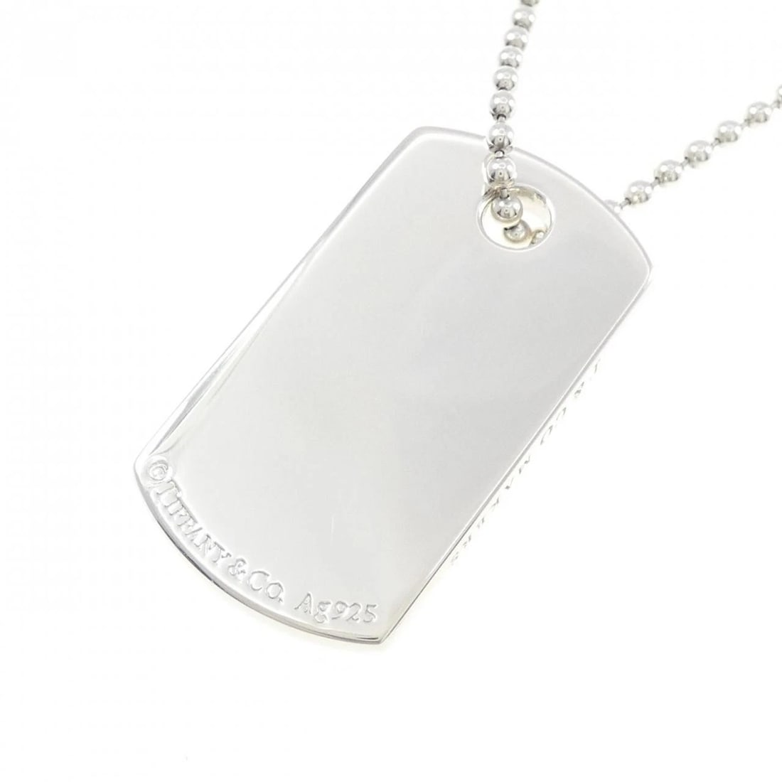 TIFFANY & CO. NECKLACE: TIFFANY & Co. Necklace Brand: TIFFANY&Co. Type: TIFFANY&Co. Necklace Material: 925Silver, Color: Silver Size: Actual Size Pendant length approx. x width approx.: 33.1mmx18.7mm Chain maximum width