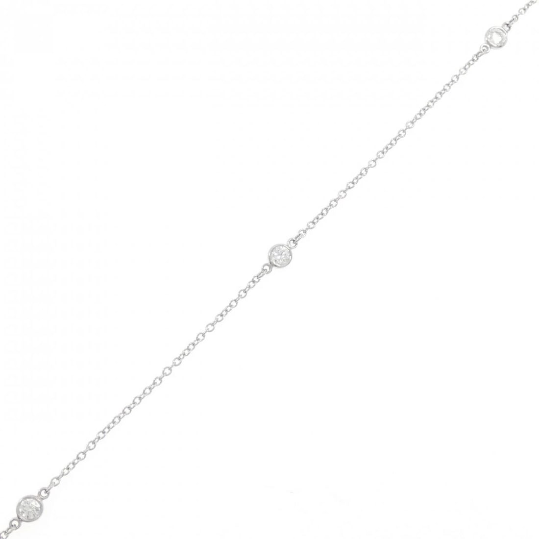 TIFFANY & CO. BY THE YARD 3P BRACELET: TIFFANY & Co. By the Yard 3P Bracelet Brand: TIFFANY&Co. Type: TIFFANY & Co. bracelet Material: Platinum950, Main Stone/Creation Natural Color: Platinum Size: Actual Size Max width approx: 3.2mmSize