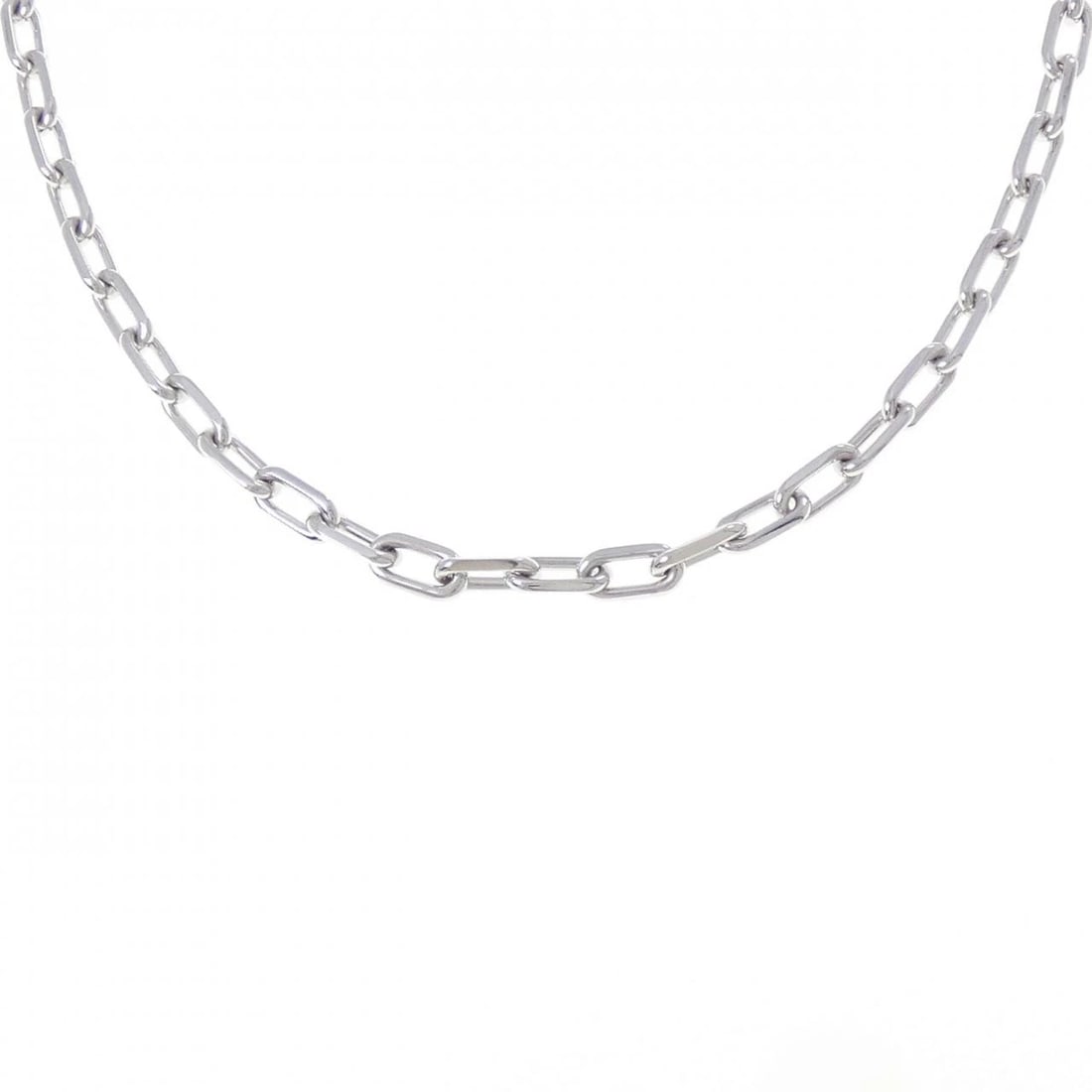 CARTIER SPARTACUS NECKLACE: Cartier Spartacus Necklace Brand: CARTIER Type: Cartier Necklace Material: 750 White Gold, Color: White Gold Size: Actual Size Chain maximum width approx.: 4.7mmSize 50cm Accessories: None