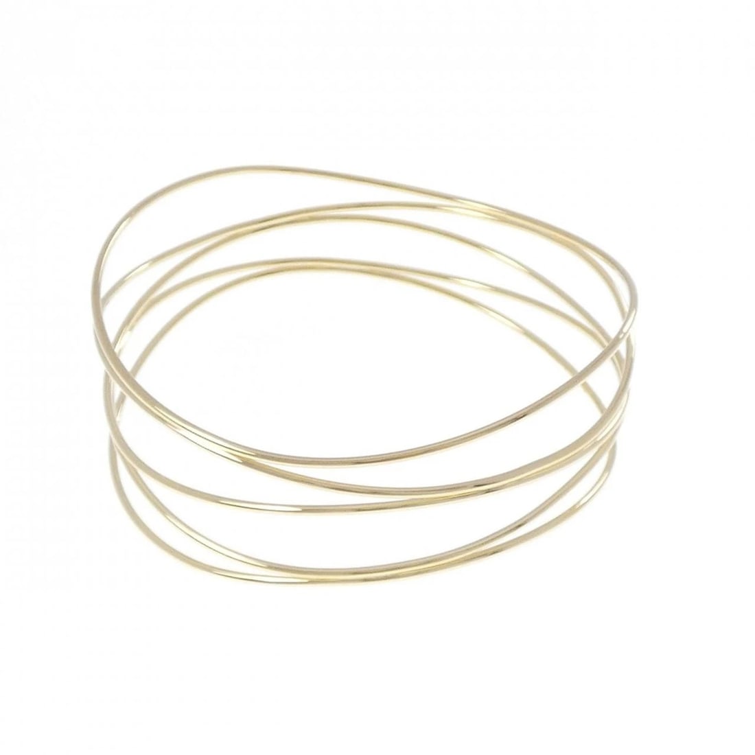TIFFANY&CO. WAVE BRACELET: TIFFANY&Co. Wave Bracelet Brand: TIFFANY&Co. Type: TIFFANY & Co. Bracelet Material: 750 Yellow Gold, Color: Yellow Gold Size: Actual Size Max width approx: 25.2mmSize 19cm Accessories: None