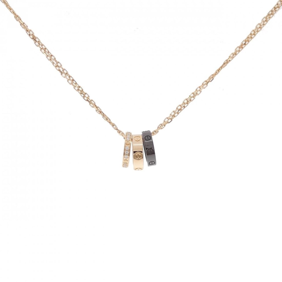 CARTIER LOVE THREE HOOP NECKLACE (1 of 5)