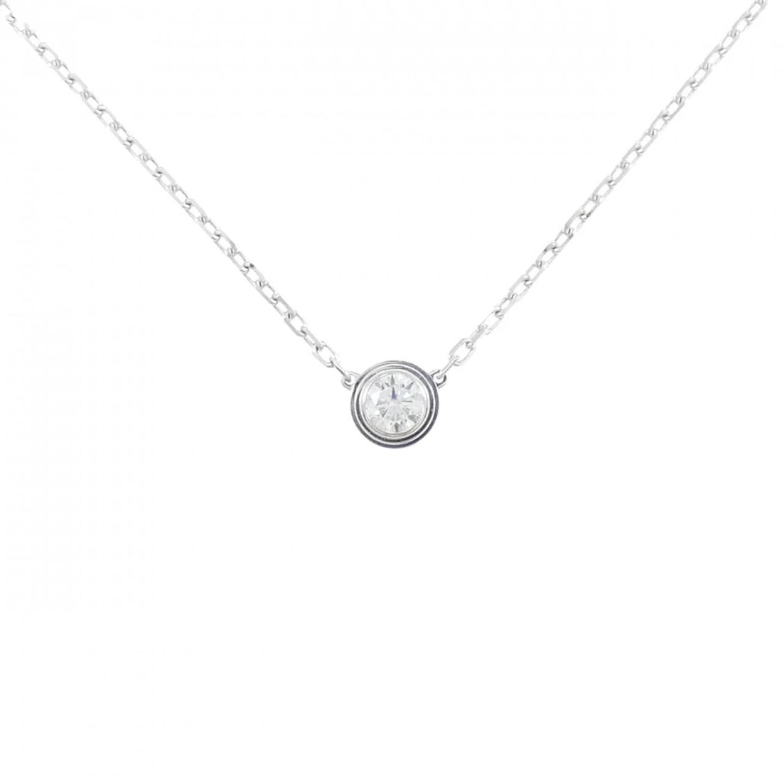 CARTIER AMOUR LARGE NECKLACE: Cartier Amour Large Necklace Brand: CARTIER Type: Cartier Necklace Material: 750 white gold, Main Stone/Creation natural Color: white gold Size: Actual Size Diameteraround: 5.4mm Chain maximum width