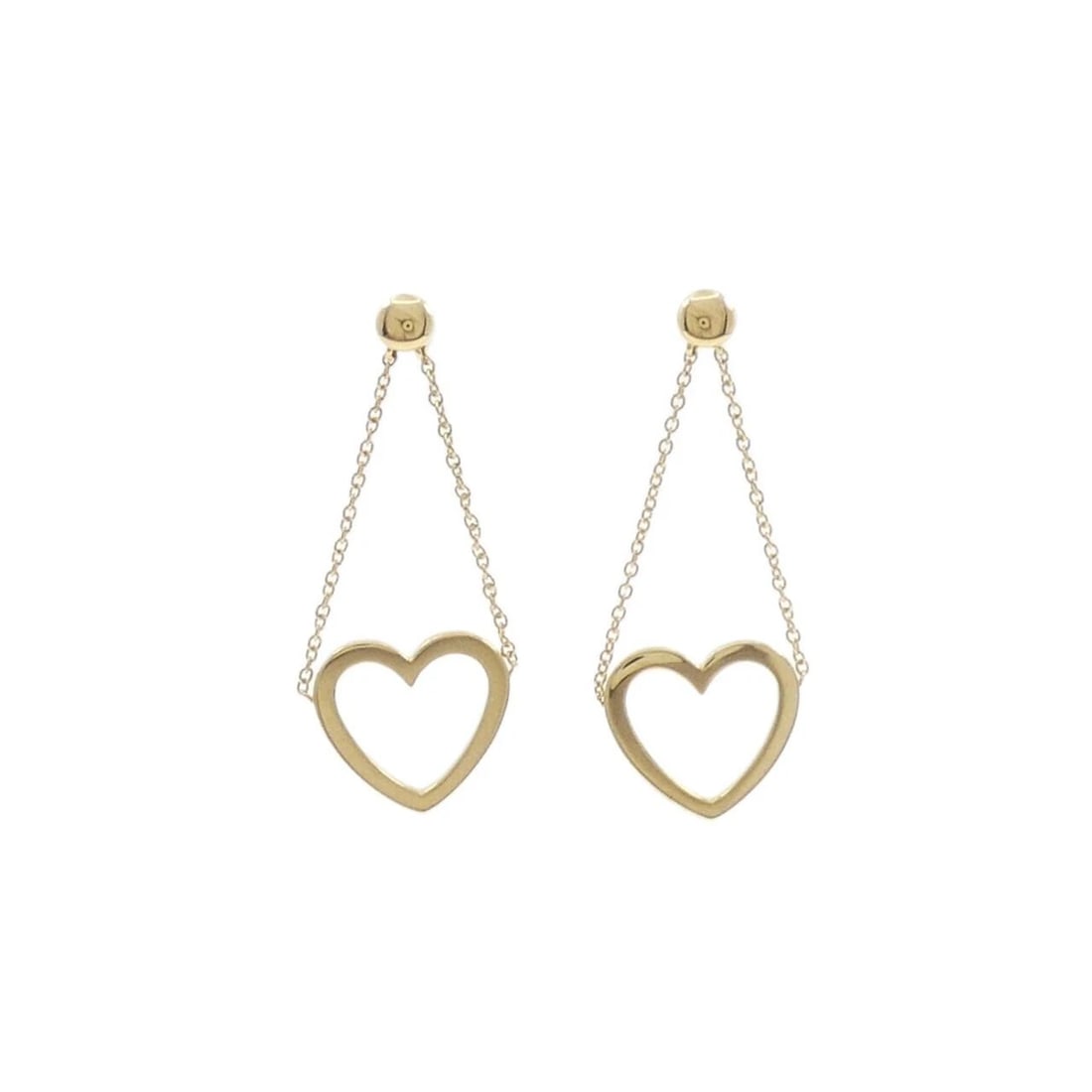 TIFFANY&CO. SENTIMENTAL DROP PIERCE: TIFFANY&Co. Sentimental Drop Pierce Brand: TIFFANY&Co. Type: TIFFANY&Co. Pierce/Earring Material: 750 yellow gold, Color: yellow gold Size: Actual Size Approximate dimensions (height x width): 35.9mm