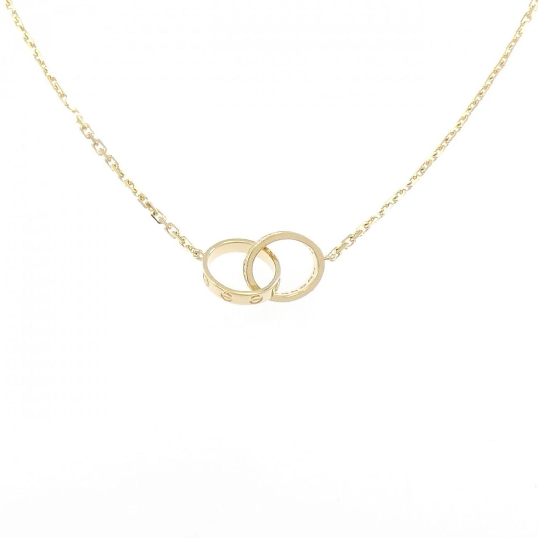 CARTIER BABY LOVE NECKLACE: Cartier Baby Love Necklace Brand: CARTIER Type: Cartier Necklace Material: 750 yellow gold, Main Stone/Creation natural Color: yellow gold Size: Actual Size Motif maximum width approx.: 9.7mm Chain