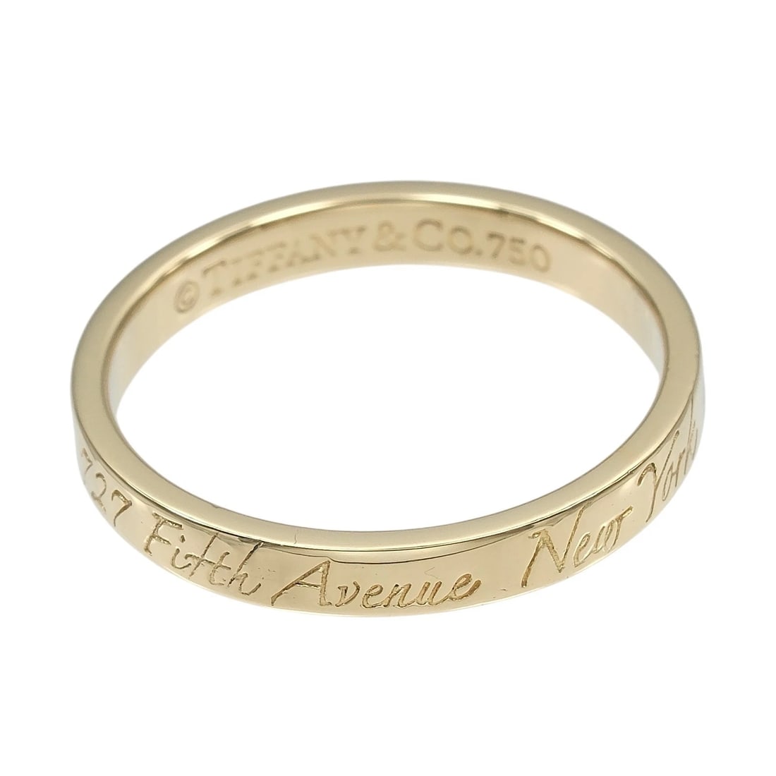 TIFFANY&CO. NOTES RING K18 - 4