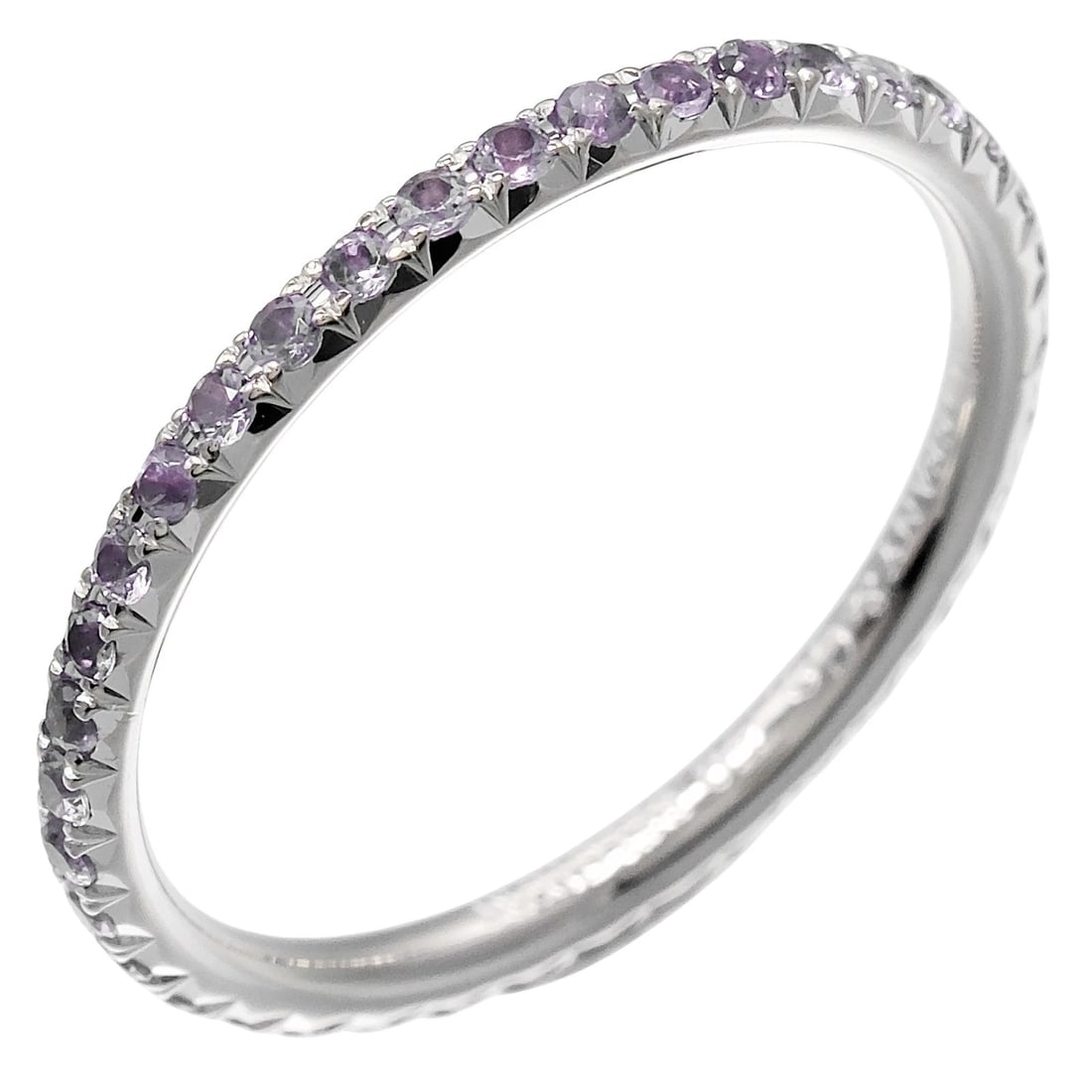 TIFFANY&CO. METRO RING K18 WHITE GOLD: TIFFANY&Co. Metro Ring K18 white gold Brand: TIFFANY&Co. Type: Ring Material: K18 white gold, Color: Black Size: 3.9(US Accessories: None Accessories Notice: When purchasing pre-owned goods, please