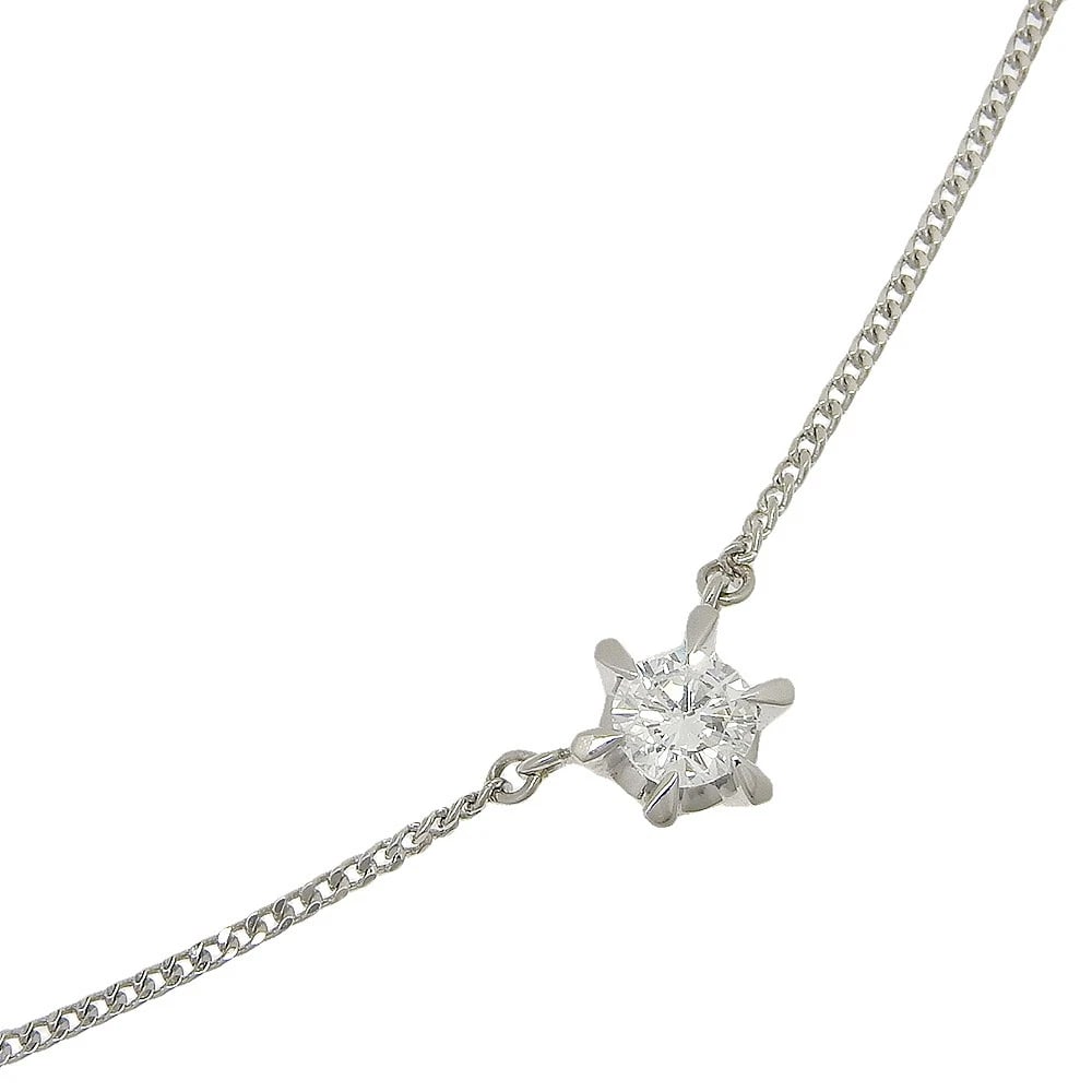 1P NECKLACE PT850PLATINUM: 1P Necklace Pt850Platinum Brand: no brand Type: Necklace Material: Pt850Platinum, Color: Silver Size: Neck around?16.1inch Top?W0.4inch x H0.3inch Size(CM) Neck around?41cm Top?W10mm x H8mm
