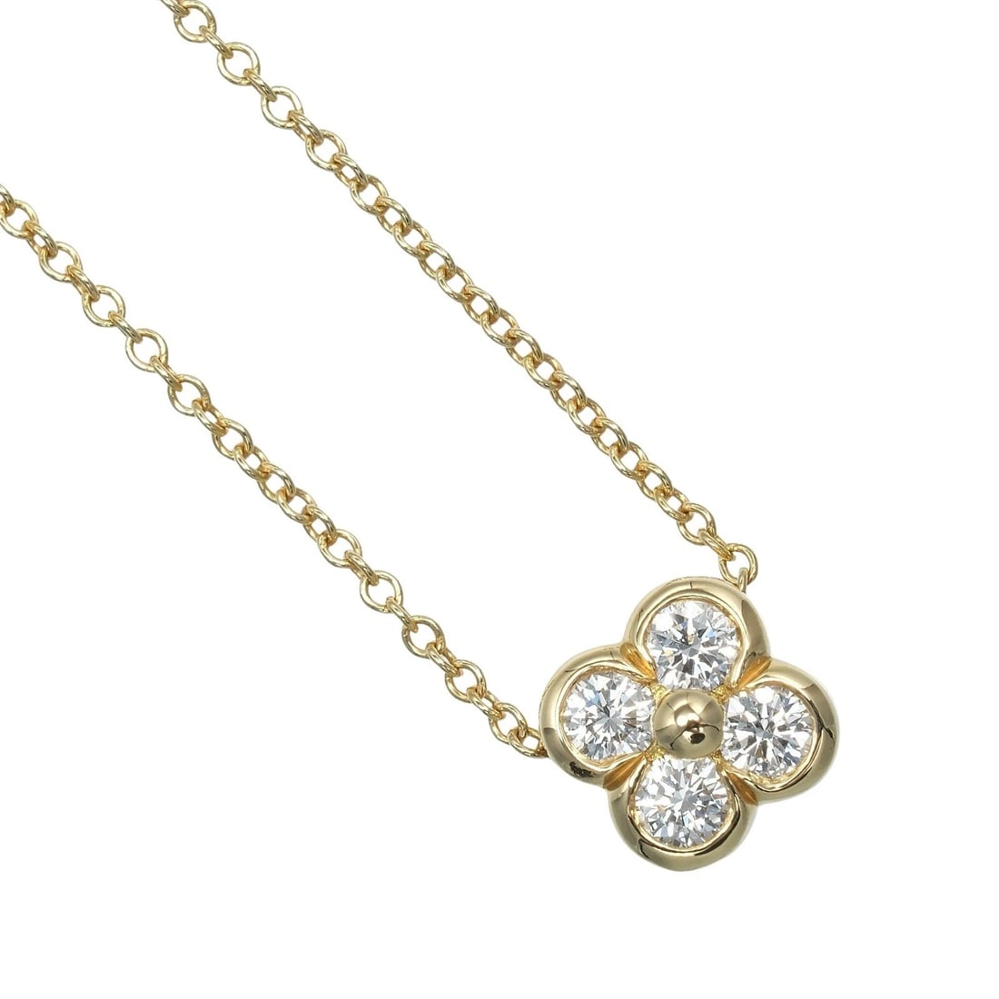 TIFFANY&CO. BEZEL SET NECKLACE K18 YELLOW GOLD: TIFFANY&Co. bezel set Necklace K18 yellow gold Brand: TIFFANY&Co. Type: Necklace Material: K18 yellow gold, Color: Gold Size: Neck around?15.0inch Top?W0.3inch x H0.3inch Size(CM) Neck around?38cm Top