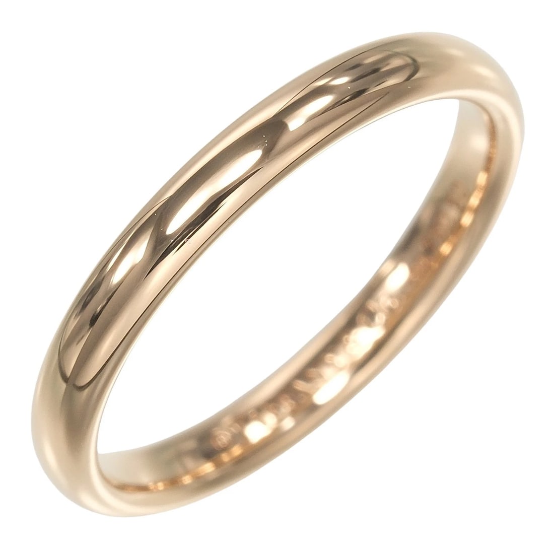 TIFFANY&CO. FOREVER CLASSIC BAND RING K18 PINK GOLD: TIFFANY&Co. forever classic band Ring K18 Pink Gold Brand: TIFFANY&Co. Type: Ring Material: K18 Pink Gold, Color: Gold Size: 4.9(US Accessories: None Accessories Notice: When purchasing pre-owned