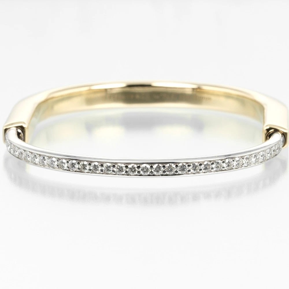 TIFFANY&CO. LOCK BRACELET K18 YELLOW GOLD: TIFFANY&Co. Lock Bracelet K18 yellow gold Brand: TIFFANY&Co. Type: Bracelet Material: K18 yellow gold, Color: Gold Size: Bandwidth: Max 0.2", Min 0.1" Drop 7.3" Accessories: None Accessori