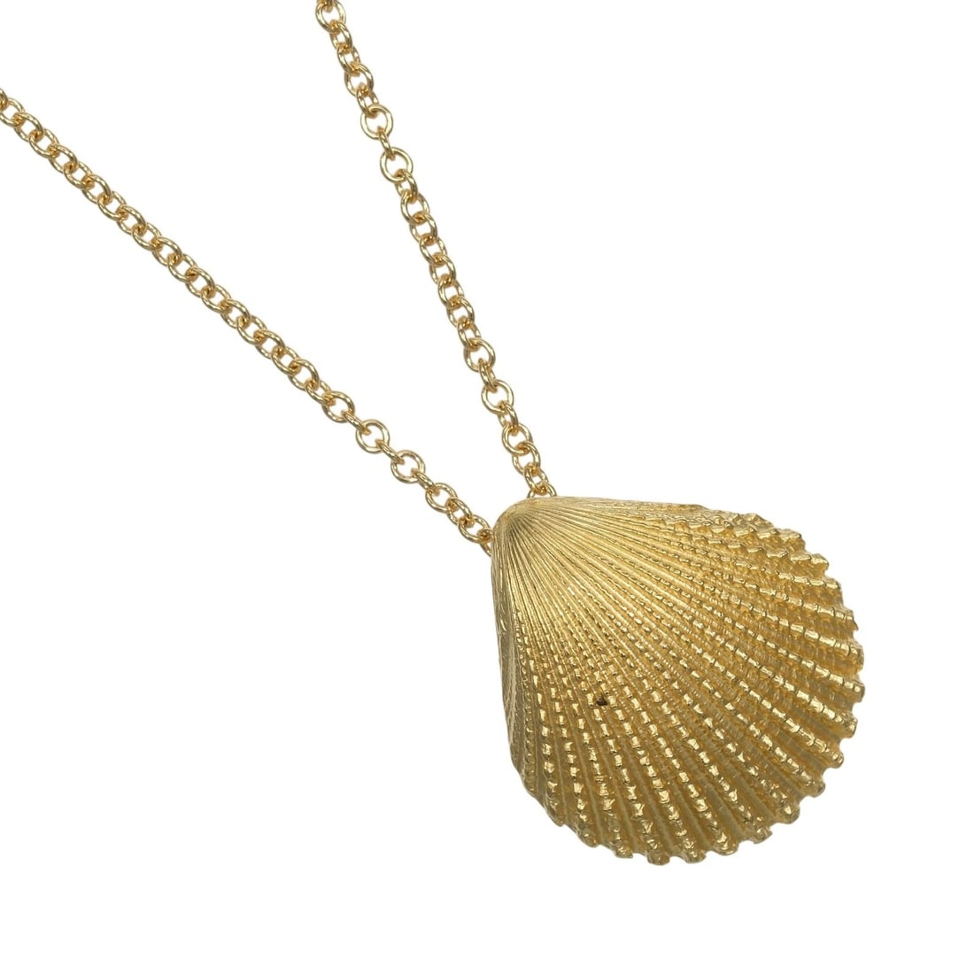 TIFFANY&CO. NECKLACE K18: TIFFANY&Co. Necklace K18 Brand: TIFFANY&Co. Type: Necklace Material: K18 yellow gold, Color: Gold Size: Neck around?17.3inch Top?W0.5inch x H0.6inch Size(CM) Neck around?44cm Top?W13.4mm x H15.2mm
