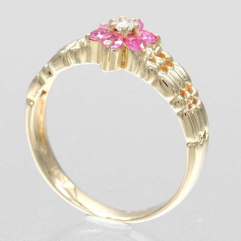 RING K18 YELLOW GOLD/RUBY - 2