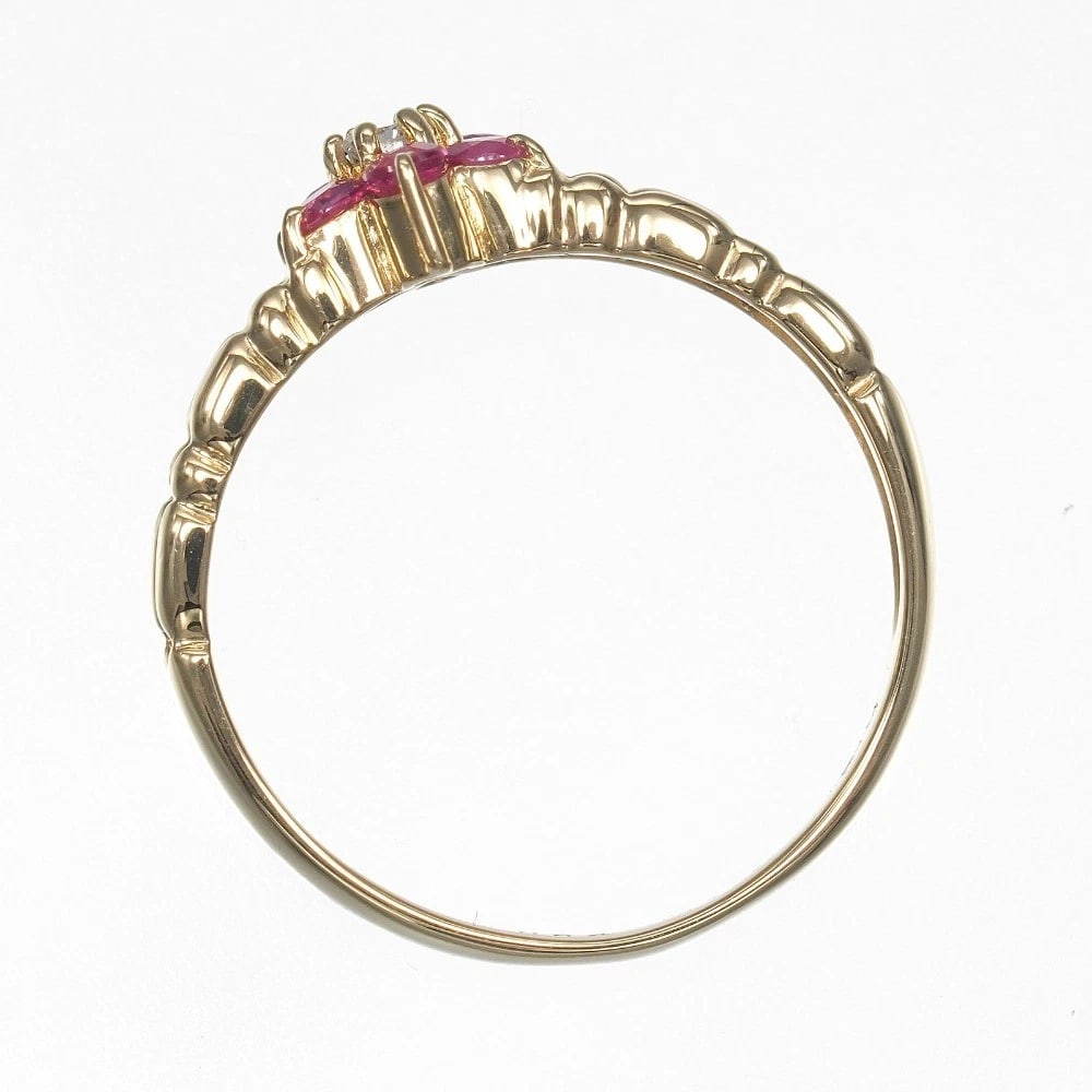 RING K18 YELLOW GOLD/RUBY - 3