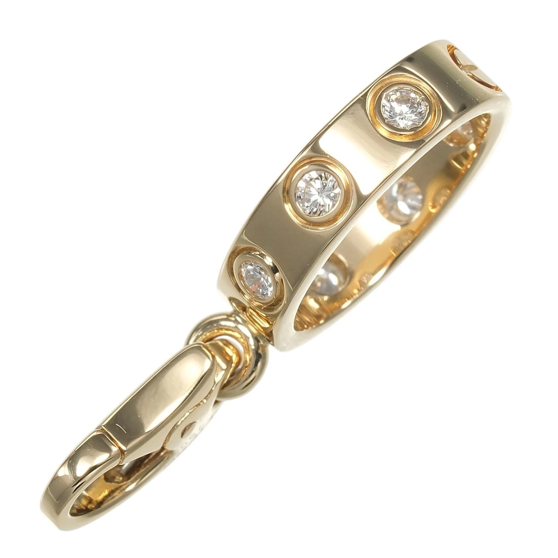 CARTIER LOVE CHARM PENDANT TOP K18: CARTIER Love charm Pendant top K18 Brand: CARTIER Type: Pendant top Material: K18 yellow gold, Color: Gold Size: Top?W0.5inch x H1.0inch Size(CM) Top?W11.5mm x H25.85mm Accessories: None A
