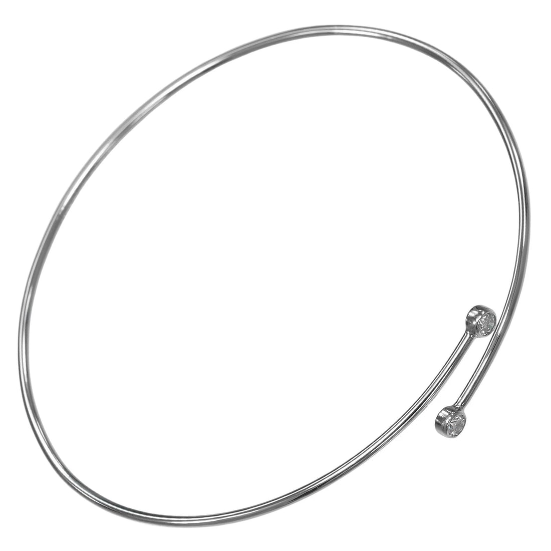 TIFFANY&CO. HOOP SINGLE ROW BRACELET: TIFFANY&Co. hoop single row Bracelet Brand: TIFFANY&Co. Type: Bracelet Material: Pt950Platinum, Color: Silver Size: Inner circumference: 6.6" Diamond width including setting: 0.1" Accessories: None