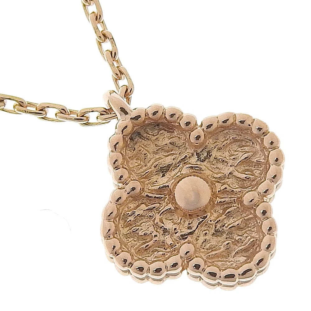 VAN CLEEF & ARPELS SWEET ALHAMBRA NECKLACE: Van Cleef & Arpels Sweet Alhambra Necklace Brand: Van Cleef & Arpels Type: Necklace Material: K18 Pink Gold, Color: Gold Size: Neck around?15.0inch Top?W0.4inch x H0.4inch Size(CM) Neck