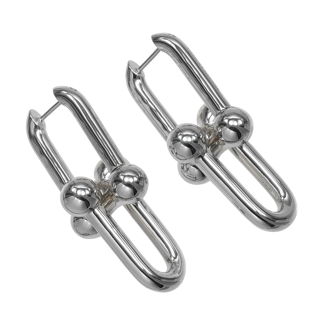 TIFFANY&CO. HARDWARE EXTRA LARGE LINK PIERCING: TIFFANY&Co. Hardware Extra Large Link Piercing Brand: TIFFANY&Co. Type: Piercing Material: Silver925, Color: Silver Size: 1.9 x 0.7inch Size(CM) 47.5mm x 19mm Accessories: None Accessories Notice: