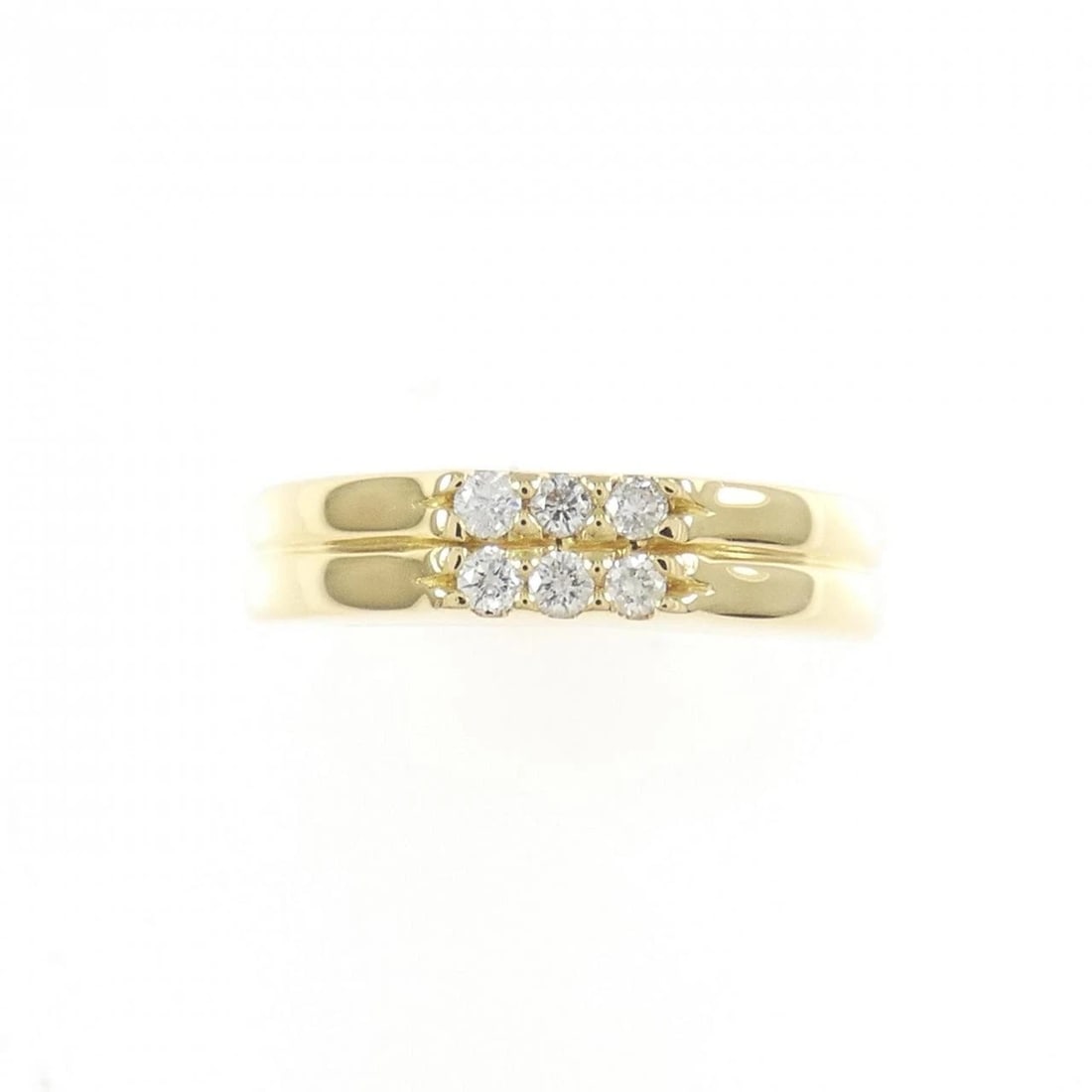 K18YG DIAMOND RING - 2