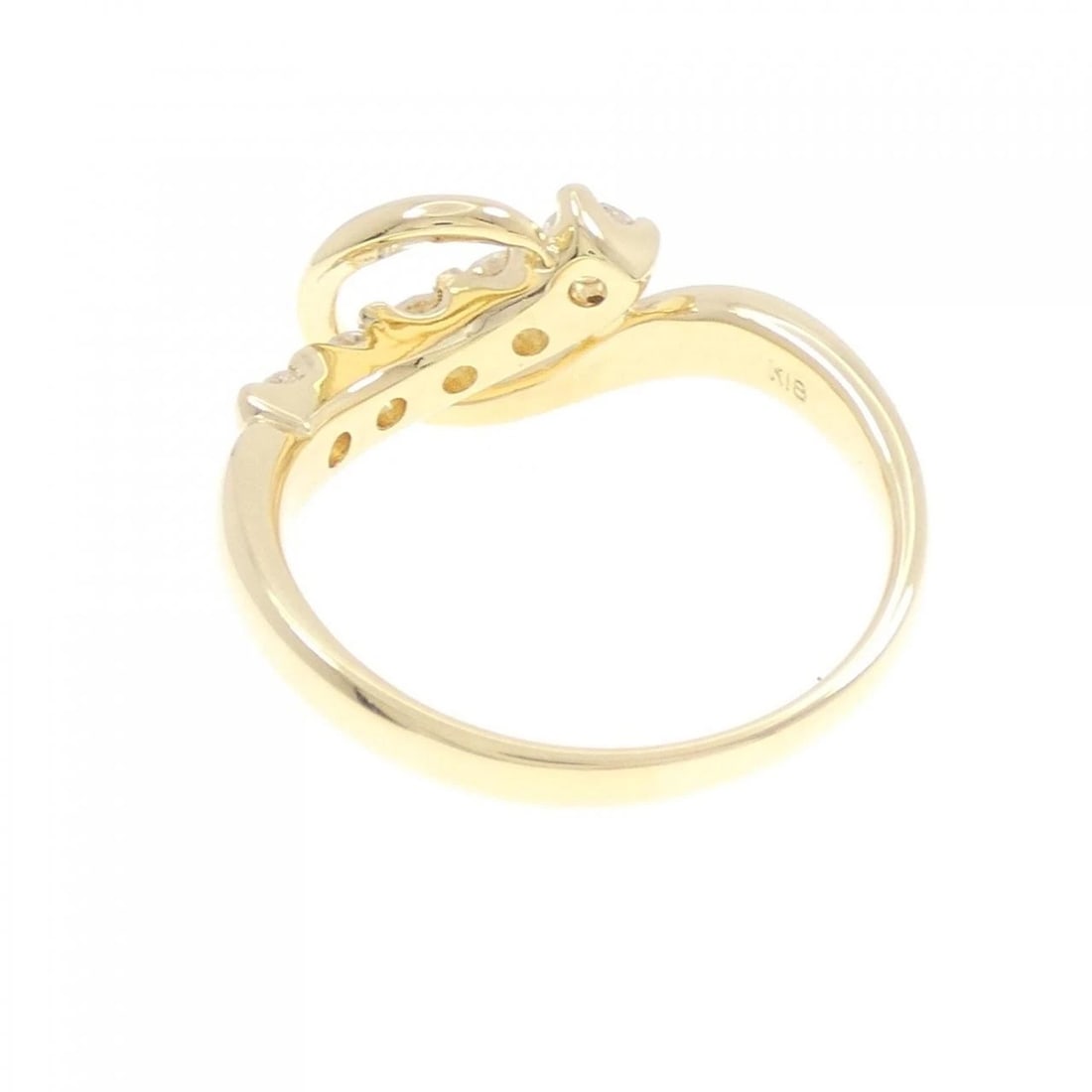 K18YG DIAMOND RING - 2