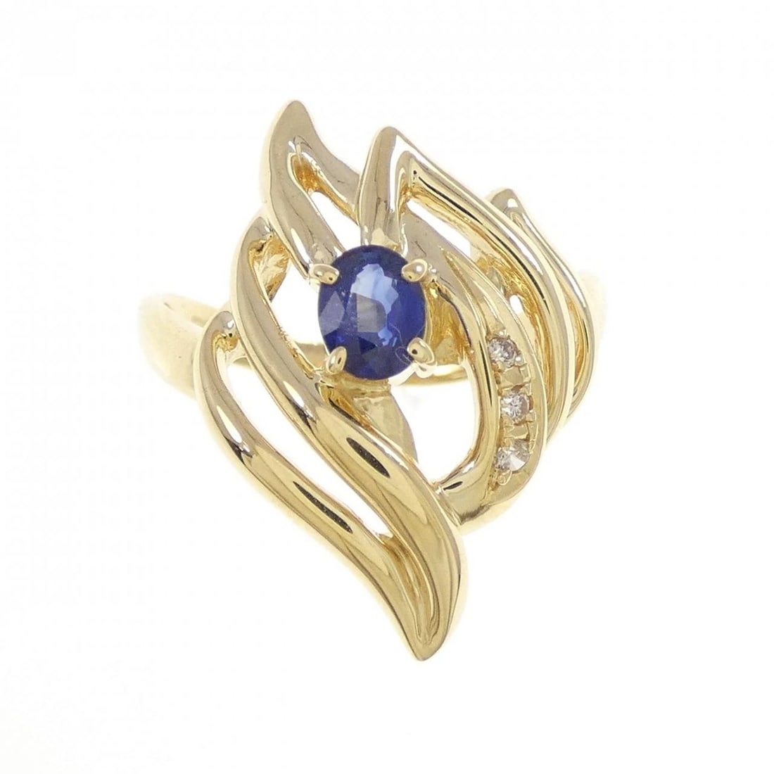 K18YG SAPPHIRE RING (1 of 2)