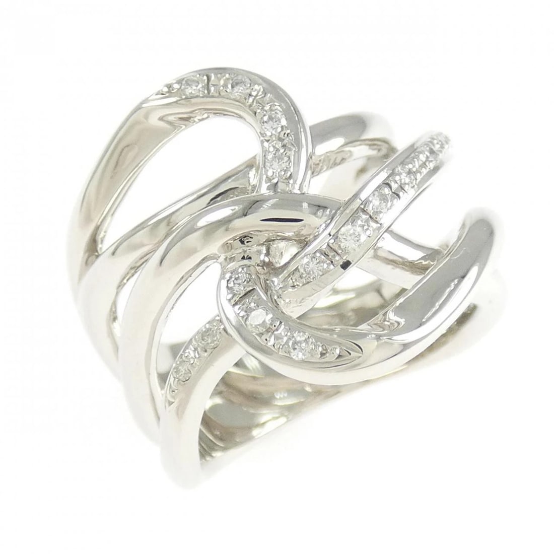 PT900 DIAMOND RING: PT900 Diamond Ring Brand: Unbranded Type: Diamond Ring Material: PT900, Main Stone/Creation Natural Color: Silver Size: US6 1/4 Accessories: None Accessories Notice: When purchasing pre-ow