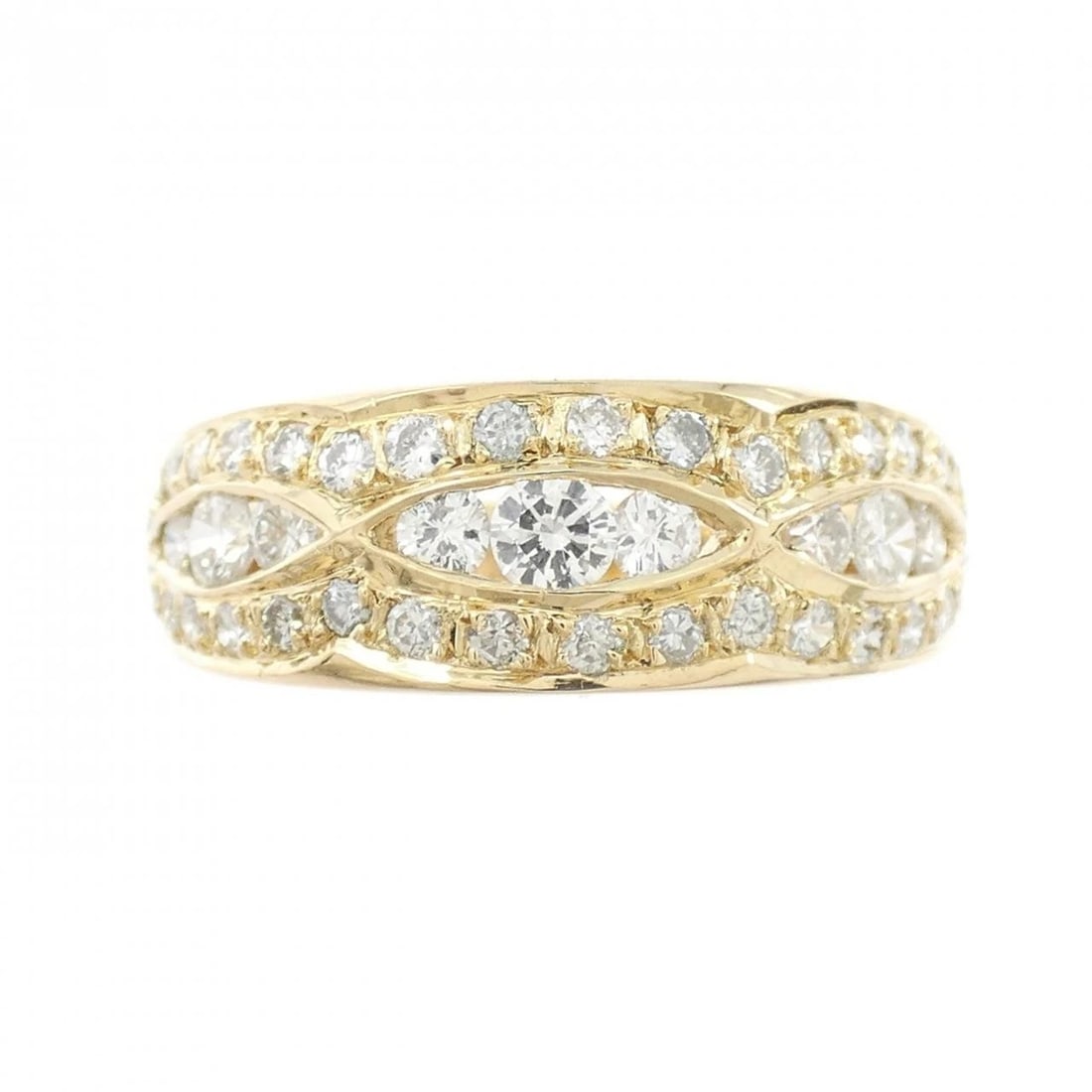 K18YG DIAMOND RING - 2