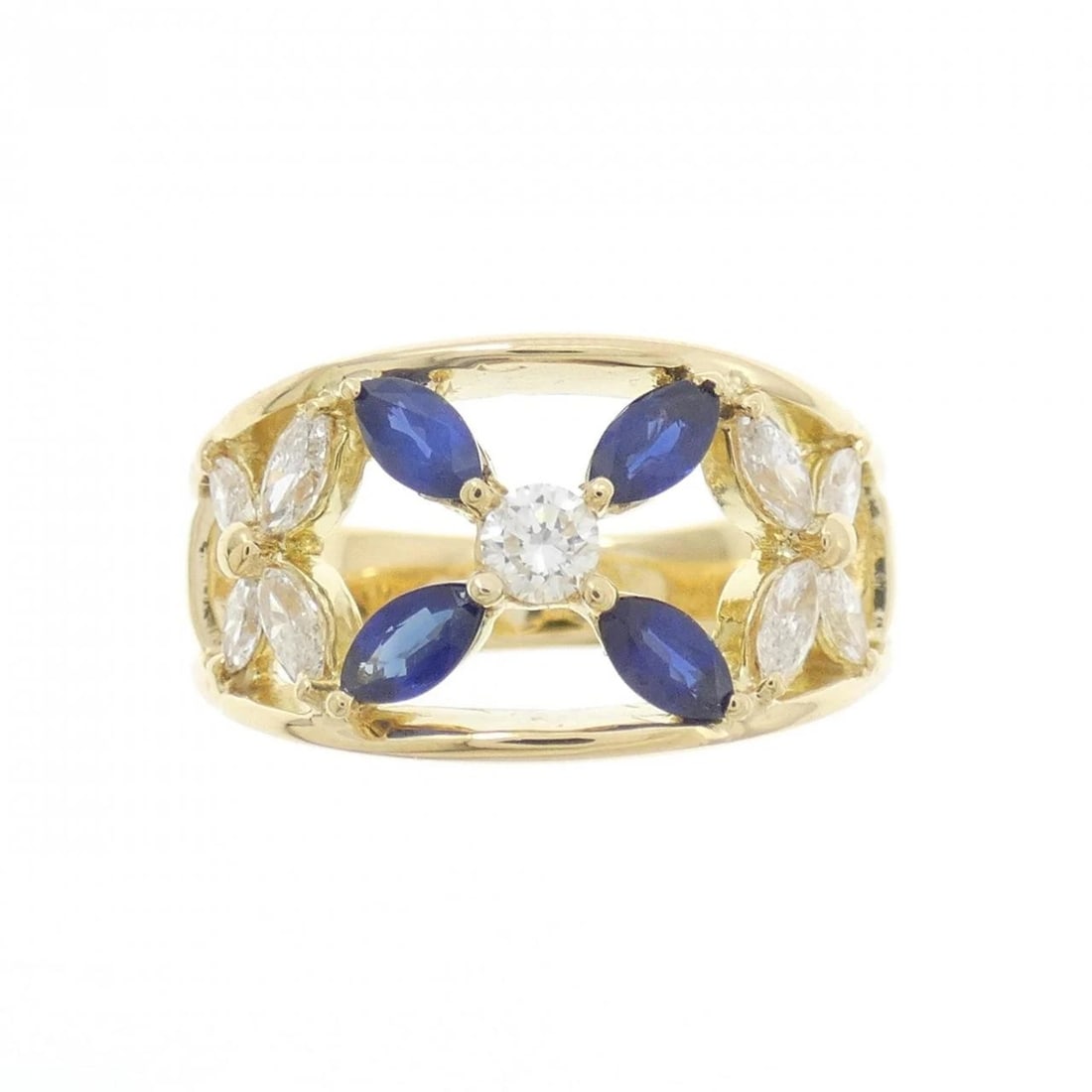 K18YG SAPPHIRE RING - 2