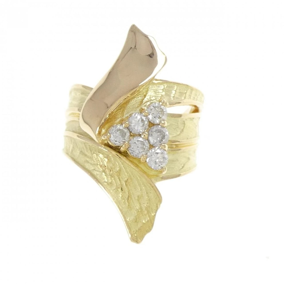 K18YG DIAMOND RING - 2