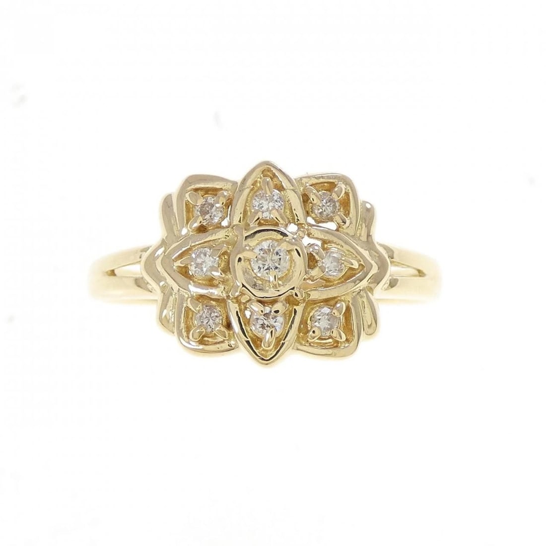 K18YG DIAMOND RING - 2