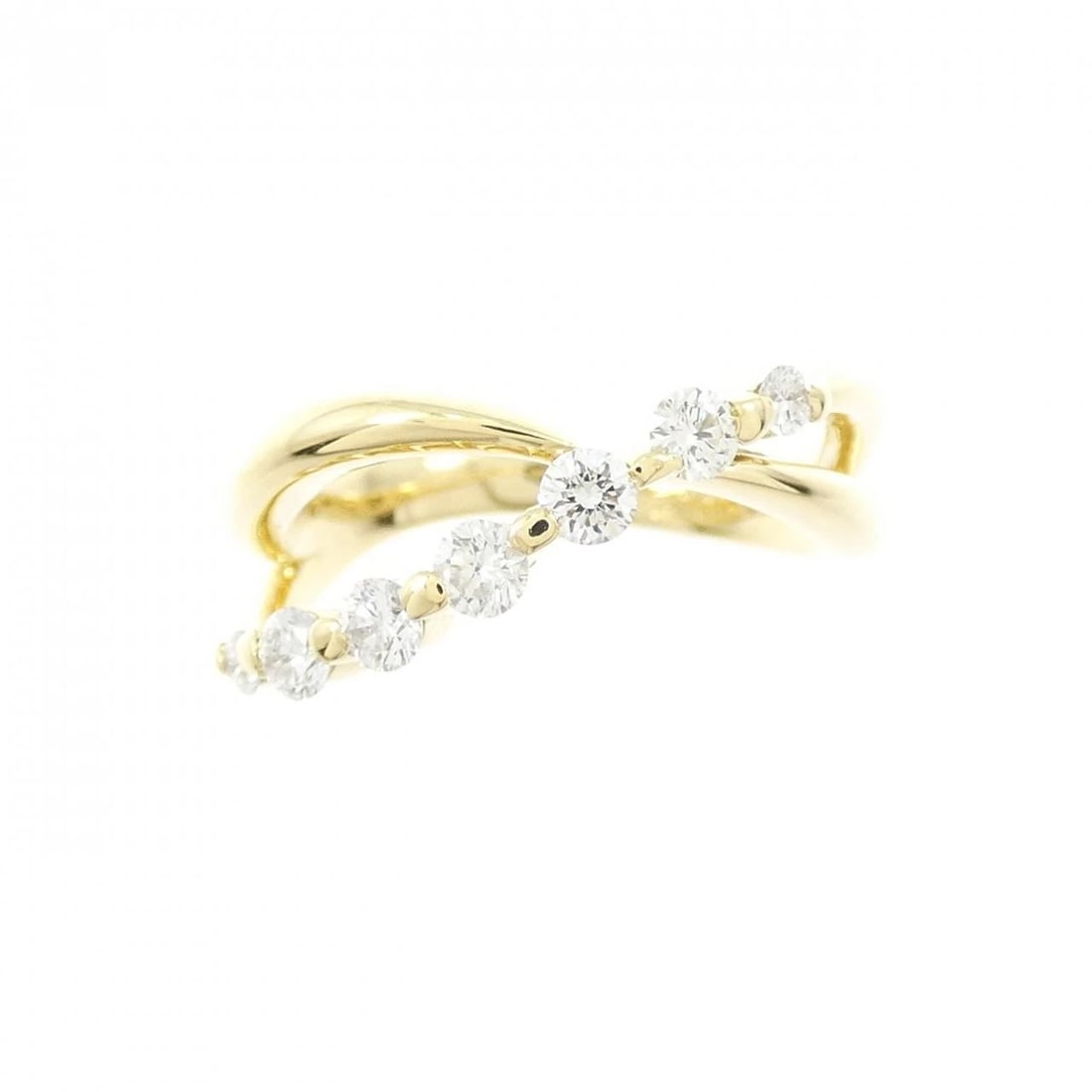 K18YG DIAMOND RING - 2