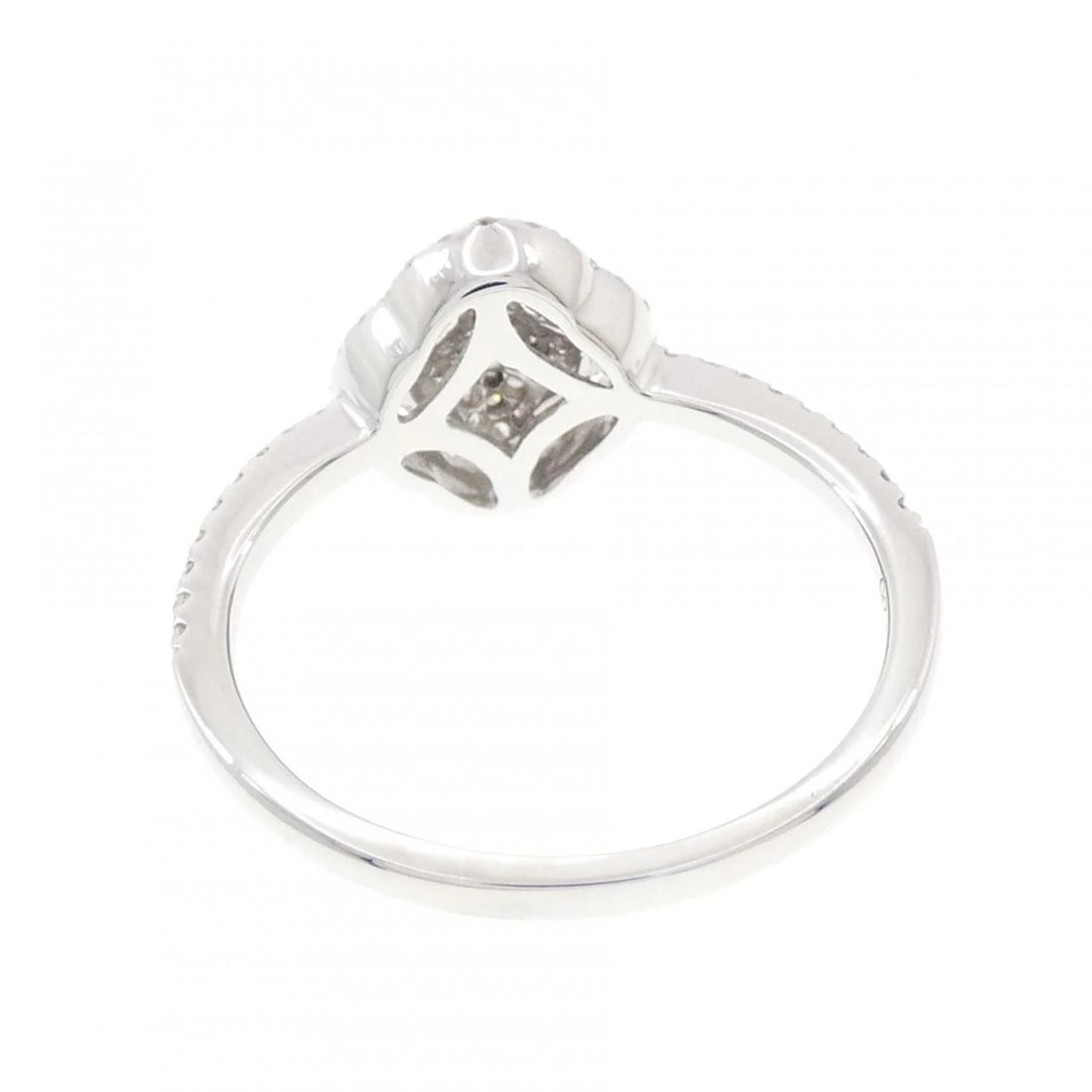 K18WG DIAMOND RING - 2