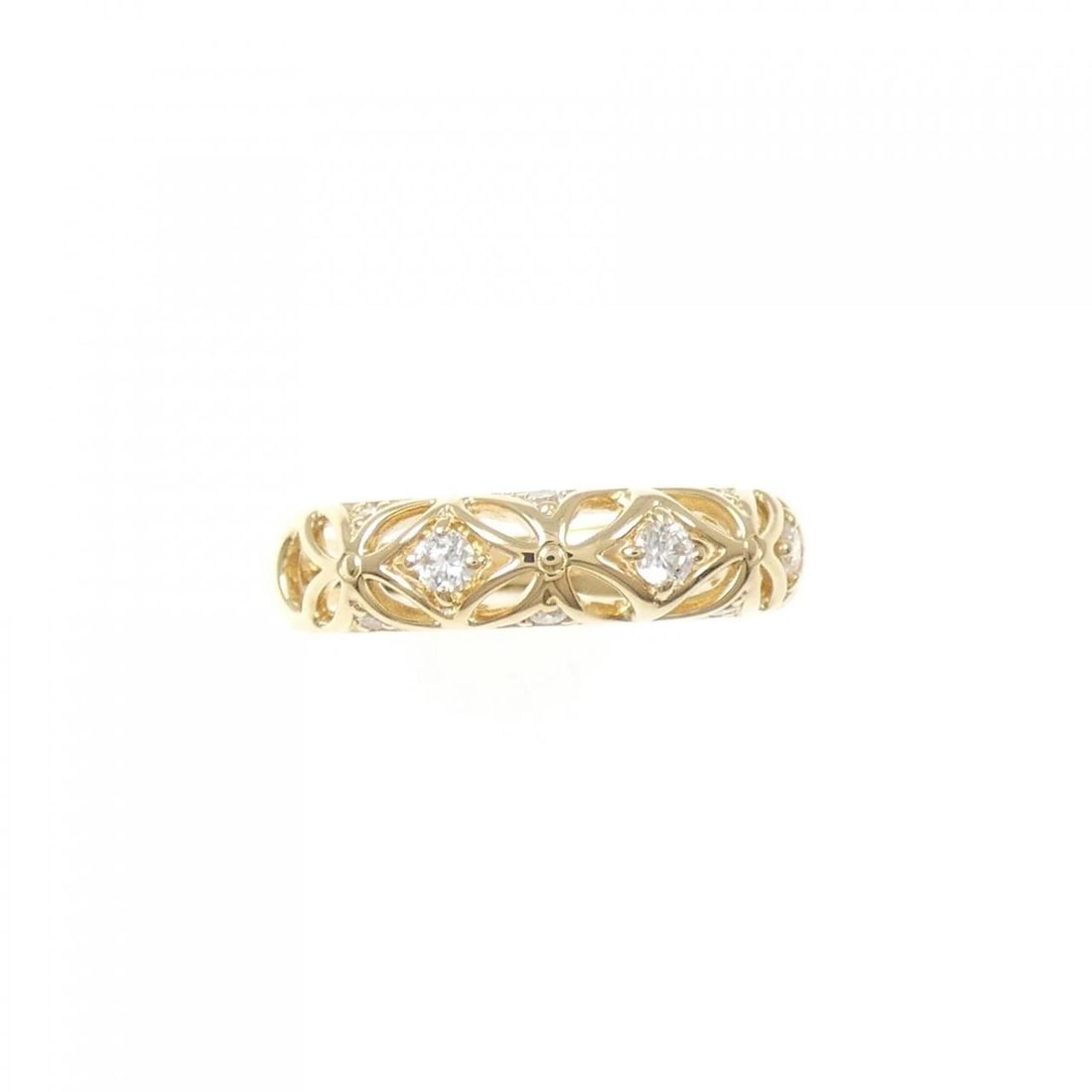 K18YG DIAMOND RING - 2
