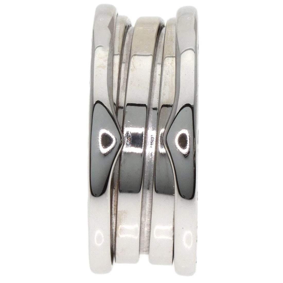 BVLGARI B.ZERO1 3 BAND RING K18 WHITE GOLD: BVLGARI B.zero1 3 band Ring K18 White Gold Brand: BVLGARI Type: Ring Material: K18 White Gold, Color: Exterior Color Silver Size: 7 (US) Accessories: None Accessories Notice: When purchasi