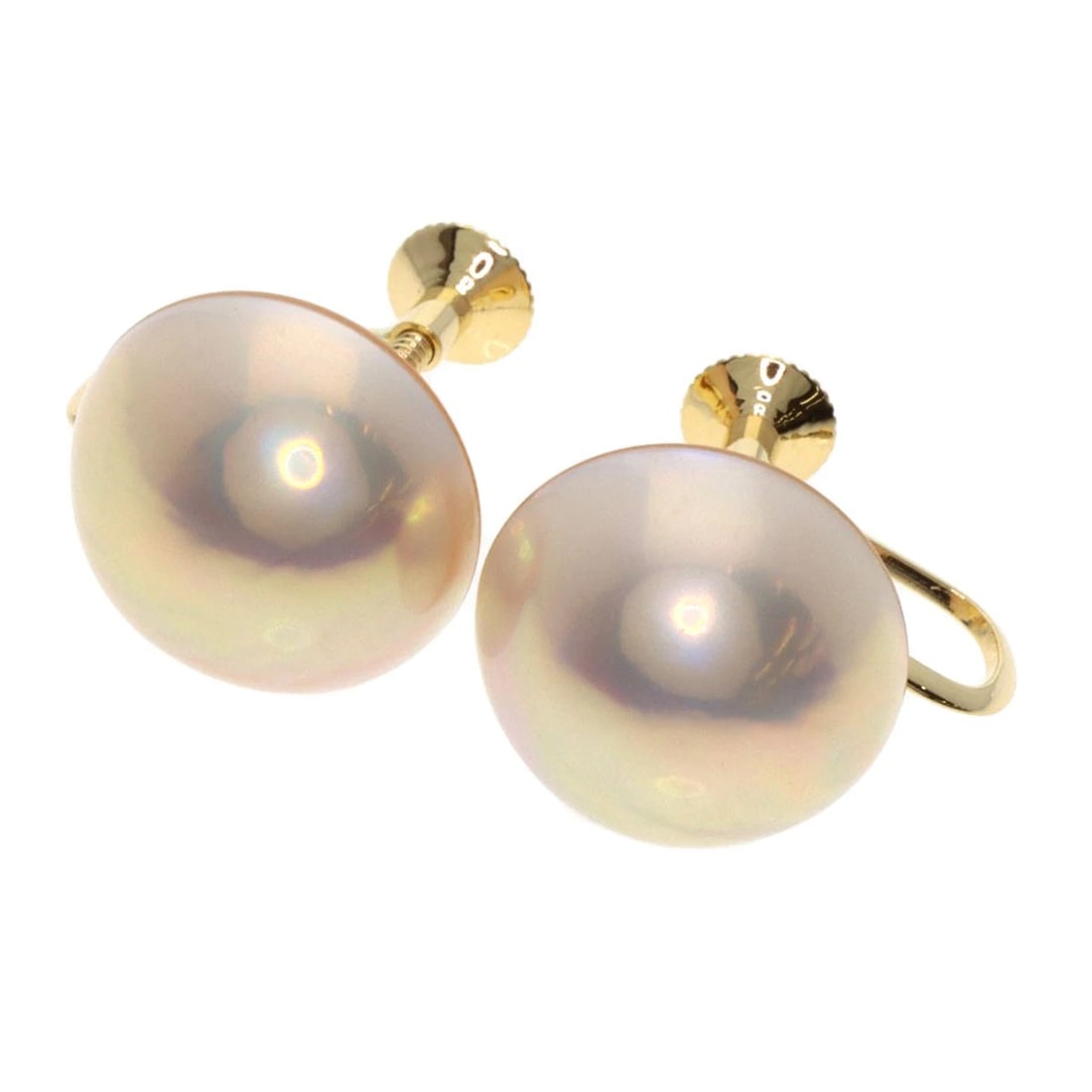 TASAKI MABE PEARL PEARL EARRING: TASAKI Mabe Pearl Pearl Earring Brand: TASAKI Type: Earring Material: K18 Yellow Gold, Color: Exterior Color Gold Size: Stone Size:0.5inch/13.2mm Accessories: None Accessories Notice: When