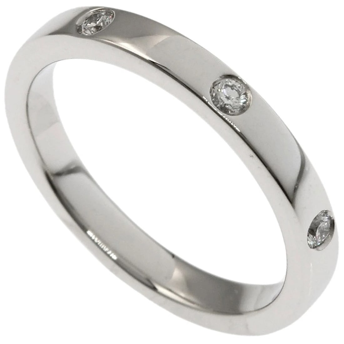 CHAUMET ETERNAL 7P DIAMOND RING: Chaumet Eternal 7P Diamond Ring Brand: Chaumet Type: Ring Material: Platinum PT950, Main Stone/Creation Natural Color: Exterior Color Silver Size: 4.5 (US) Accessories: None Accessories No