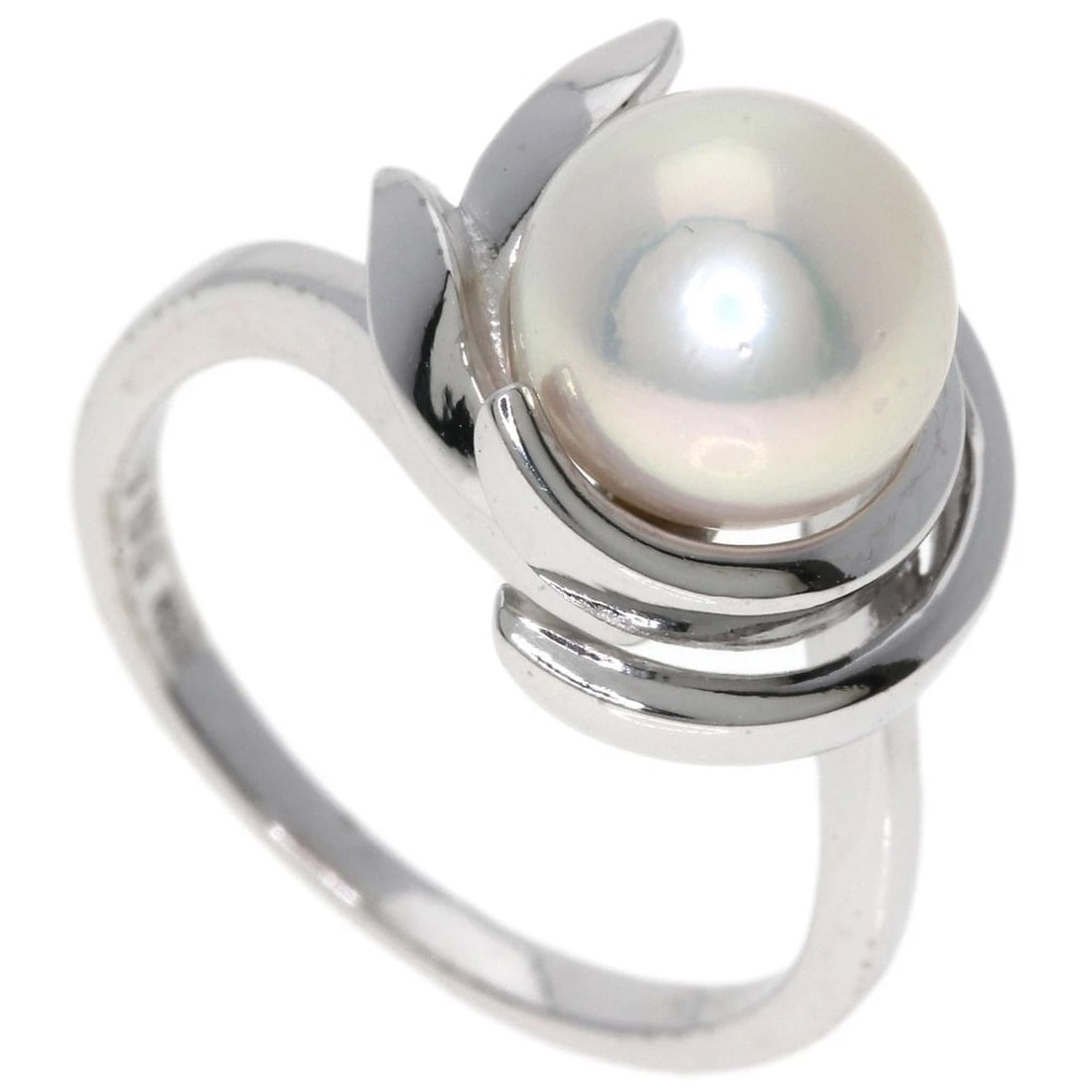 MIKIMOTO PEARL PEARL RING K14 WHITE GOLD: MIKIMOTO Pearl Pearl Ring K14 White Gold Brand: MIKIMOTO Type: Ring Material: K14 White Gold, Color: Exterior Color Silver Size: 5 (US) Accessories: None Accessories Notice: When purchasin