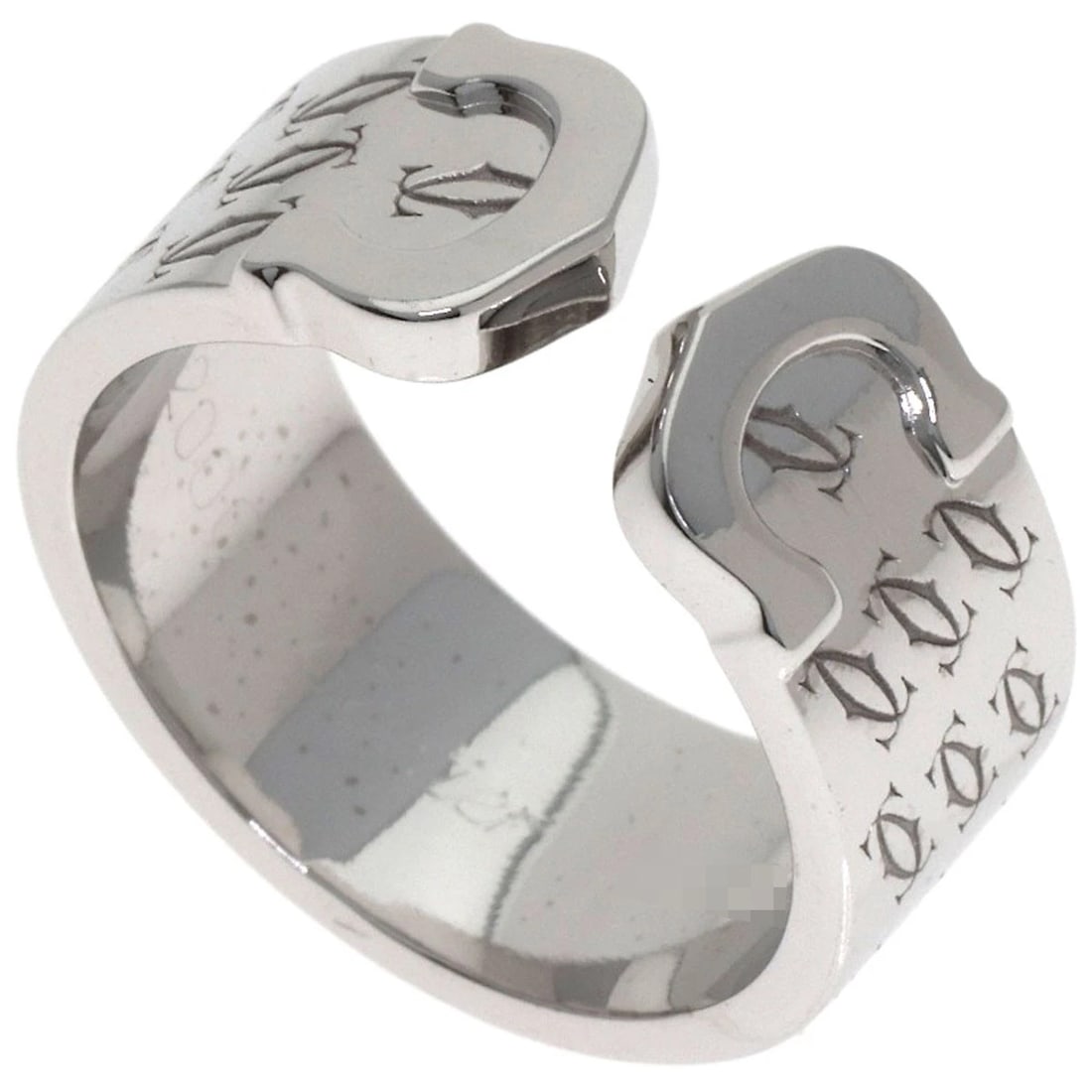 CARTIER C2 CHRISTMAS LIMITED EDITION RING: CARTIER C2 Christmas Limited Edition Ring Brand: CARTIER Type: Ring Material: K18 White Gold, Color: Exterior Color Silver Size: 5.25 (US) Accessories: None Accessories Notice: When purcha