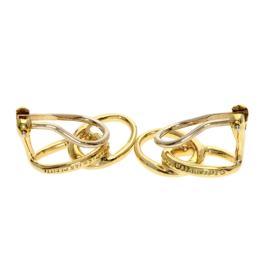 TIFFANY&CO. DOUBLE LOOP EARRING - 4