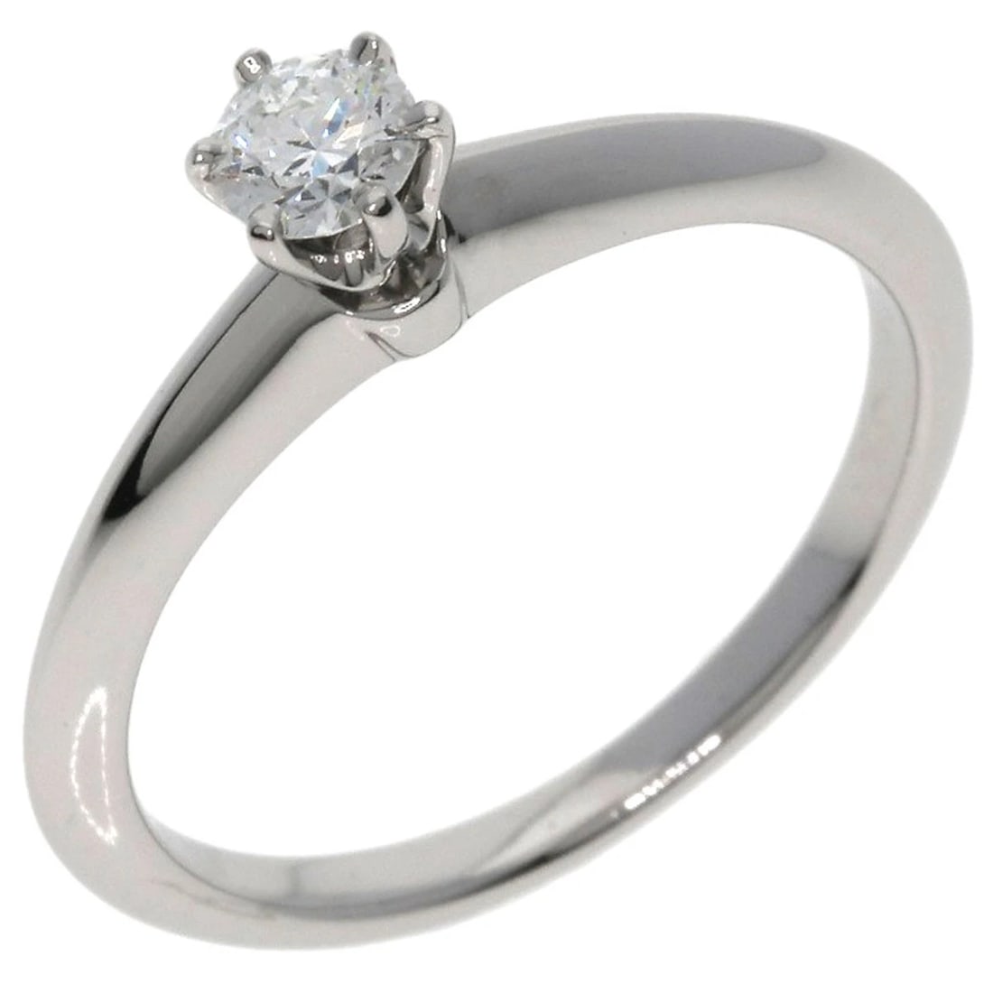 TIFFANY&CO. SOLITAIRE DIAMOND RING - 2
