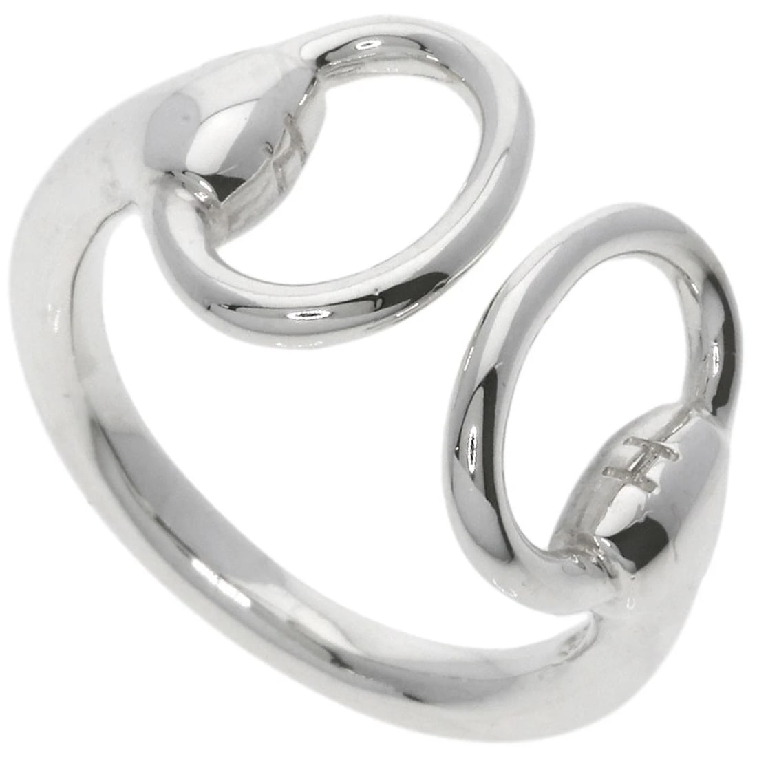 HERMES NAUSICAA RING SILVER: HERMES Nausicaa Ring Silver Brand: HERMES Type: Ring Material: Silver, Color: Exterior Color Silver Size: 5.75 (US) Accessories: None Accessories Notice: When purchasing pre-owned goods, please refer