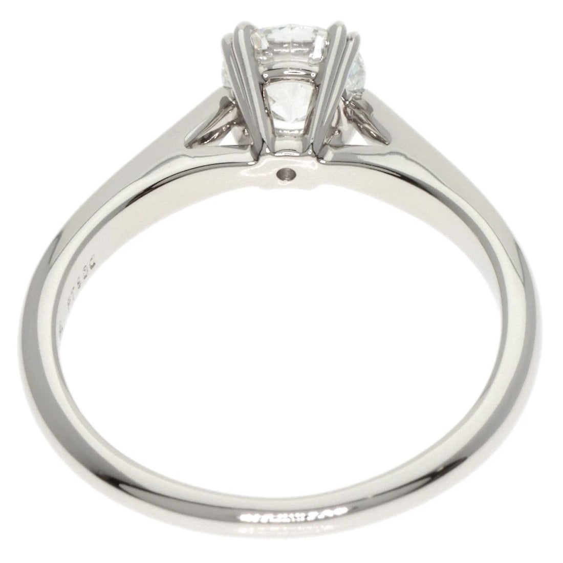 HARRY WINSTON SOLITAIRE DIAMOND RING - 4