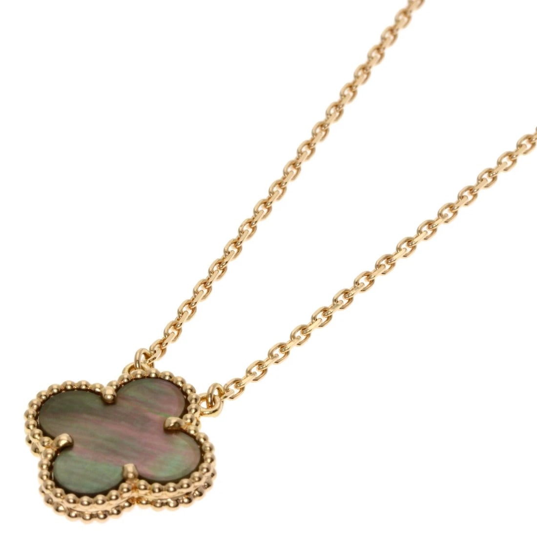 VAN CLEEF & ARPELS ALHAMBRA NECKLACE: Van Cleef & Arpels alhambra Necklace Brand: Van Cleef & Arpels Type: Necklace Material: K18 Pink Gold, Color: Exterior Color Gold Size: Chain Length:16.3inch/41.5cm Chain Width:0.4inch/1.1mm Top